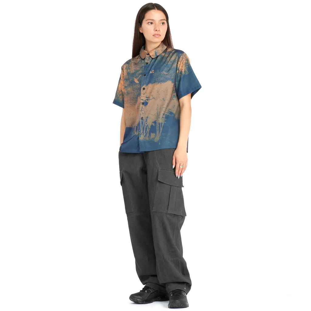 Dime MTL Day Off Button Up Shirt – Allover Print - Gallery Streetwear