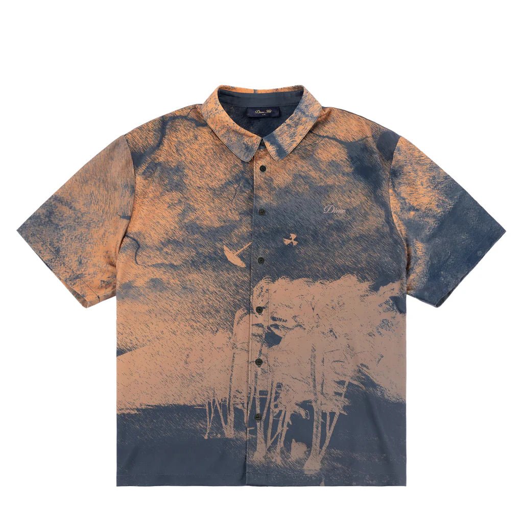Dime MTL Day Off Button Up Shirt – Allover Print - Gallery Streetwear