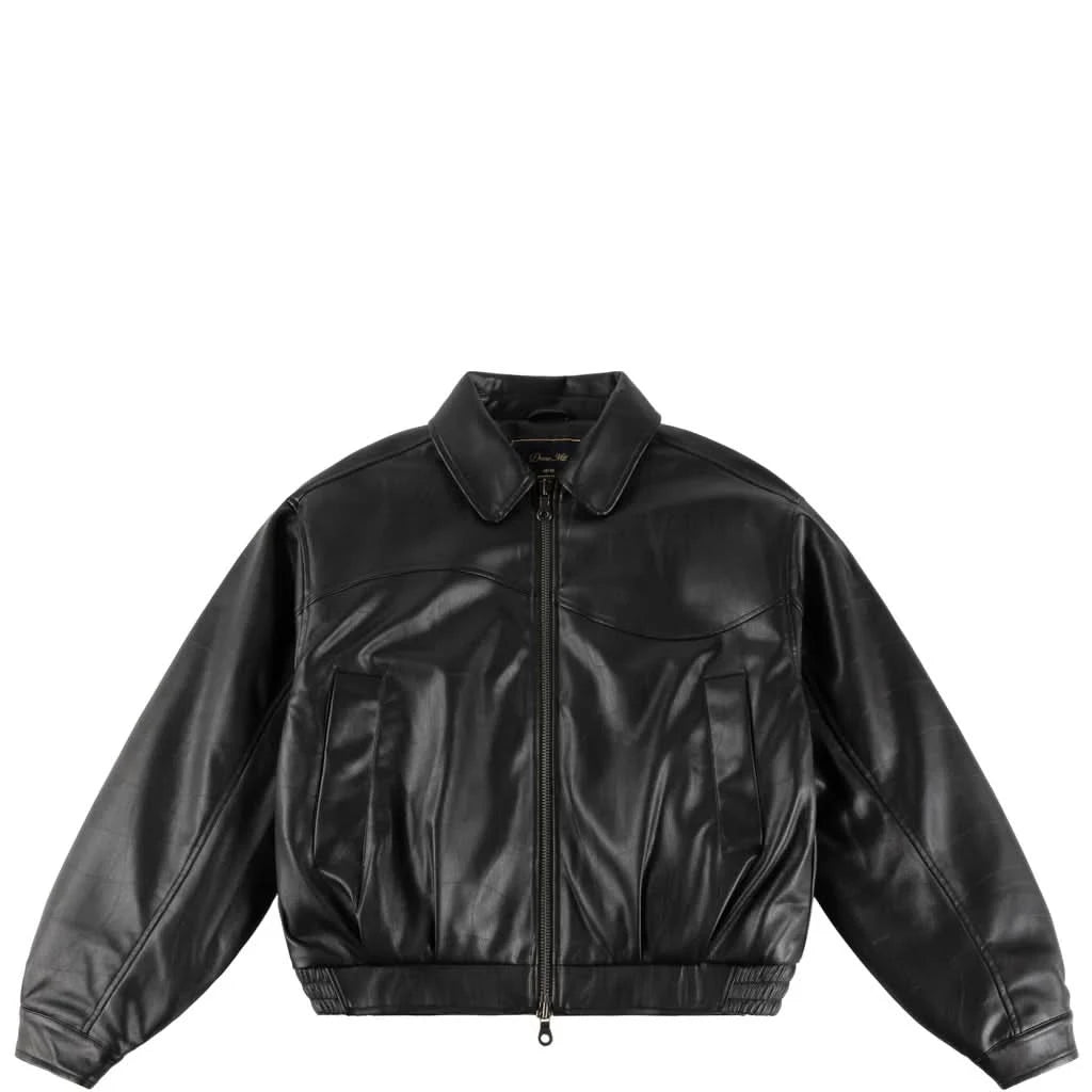 Dime MTL | Debossed Wavy Jacket – Black - Gallery Streetwear