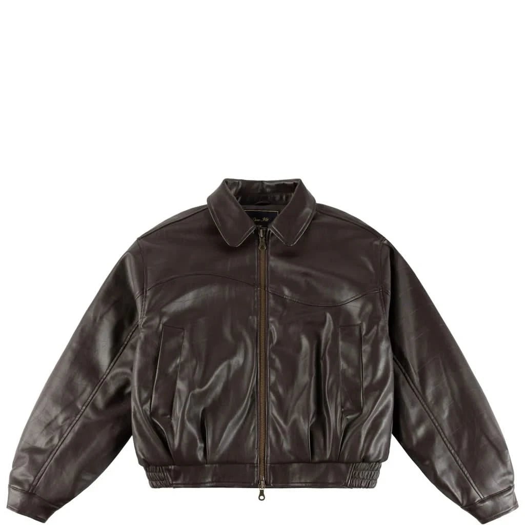 Dime MTL | Debossed Wavy Jacket – Brown - Gallery Streetwear