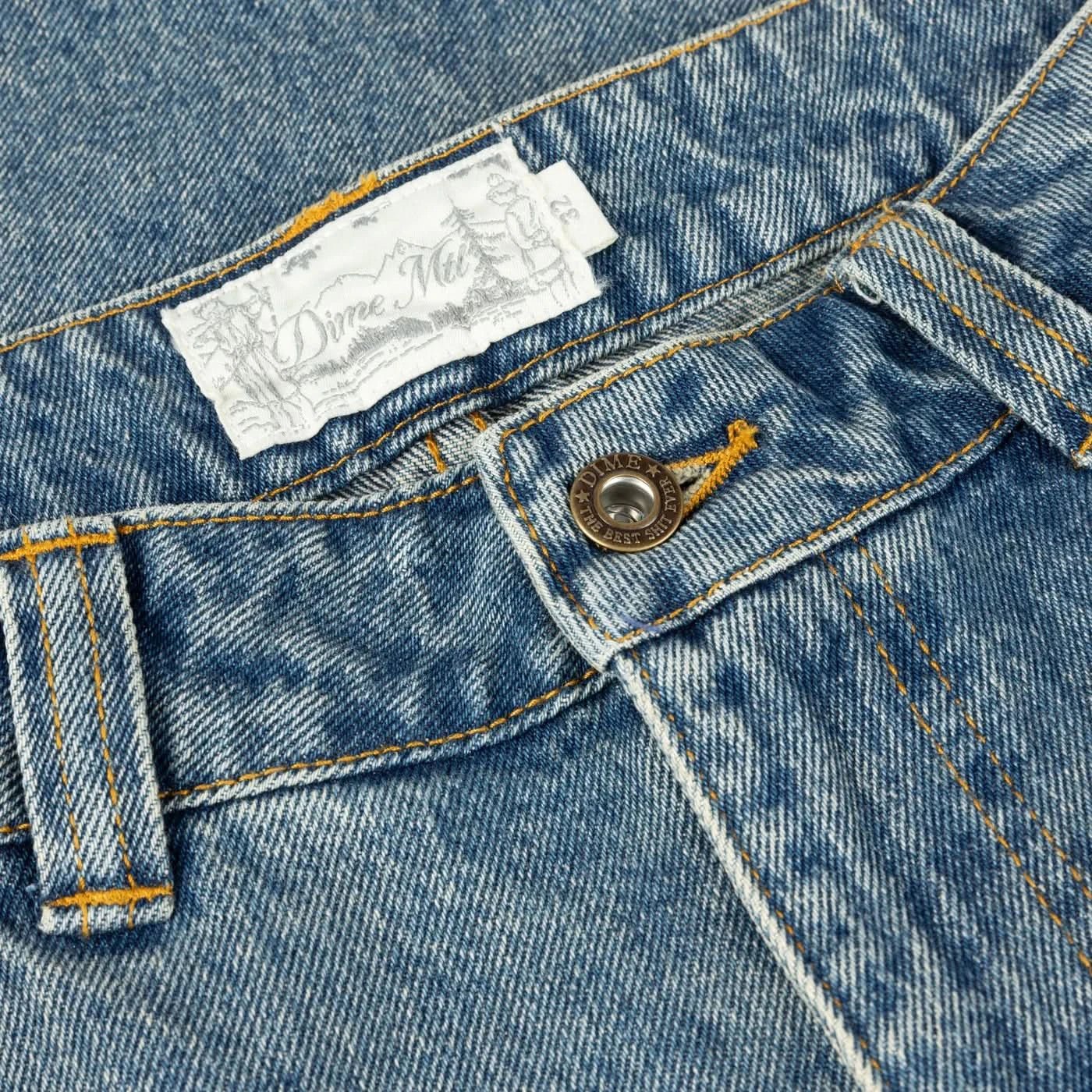 Dime MTL Denim Shorts – Sandblasted Indigo - Gallery Streetwear