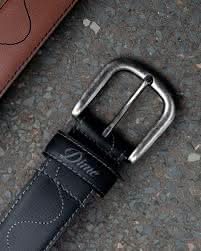 Dime MTL Desert Leather Belt – Black - Gallery Streetwear