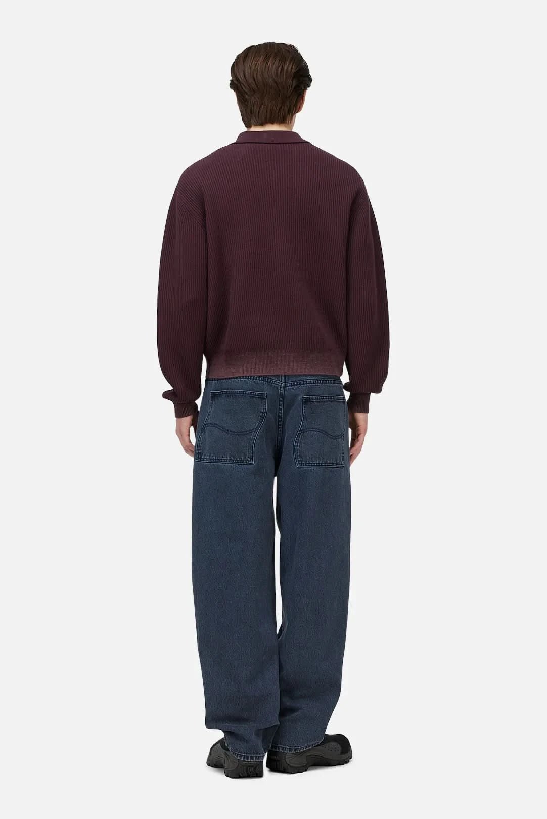Dime MTL Double Zip Knit - Wine - Gallery Streetwear