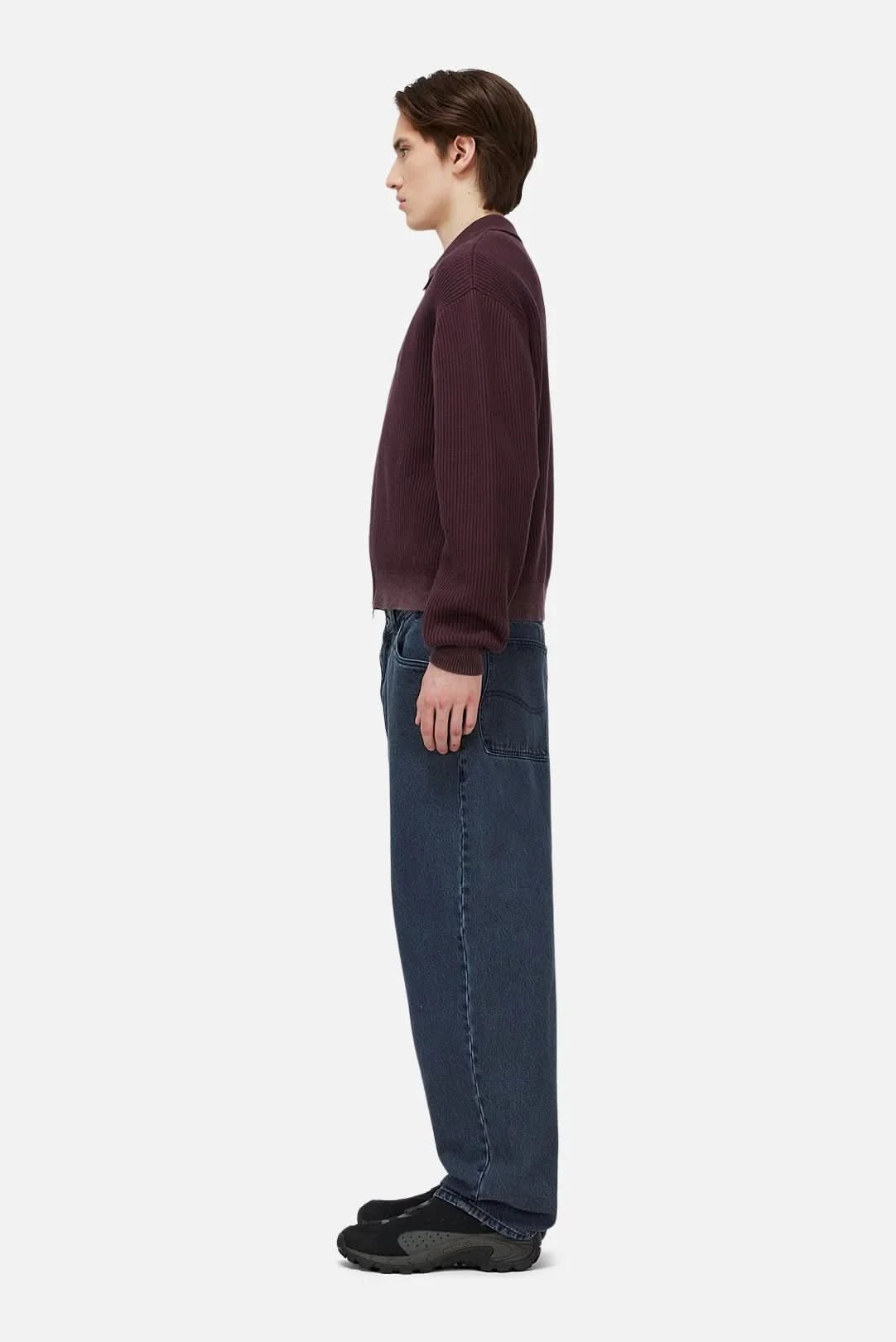 Dime MTL Double Zip Knit - Wine - Gallery Streetwear