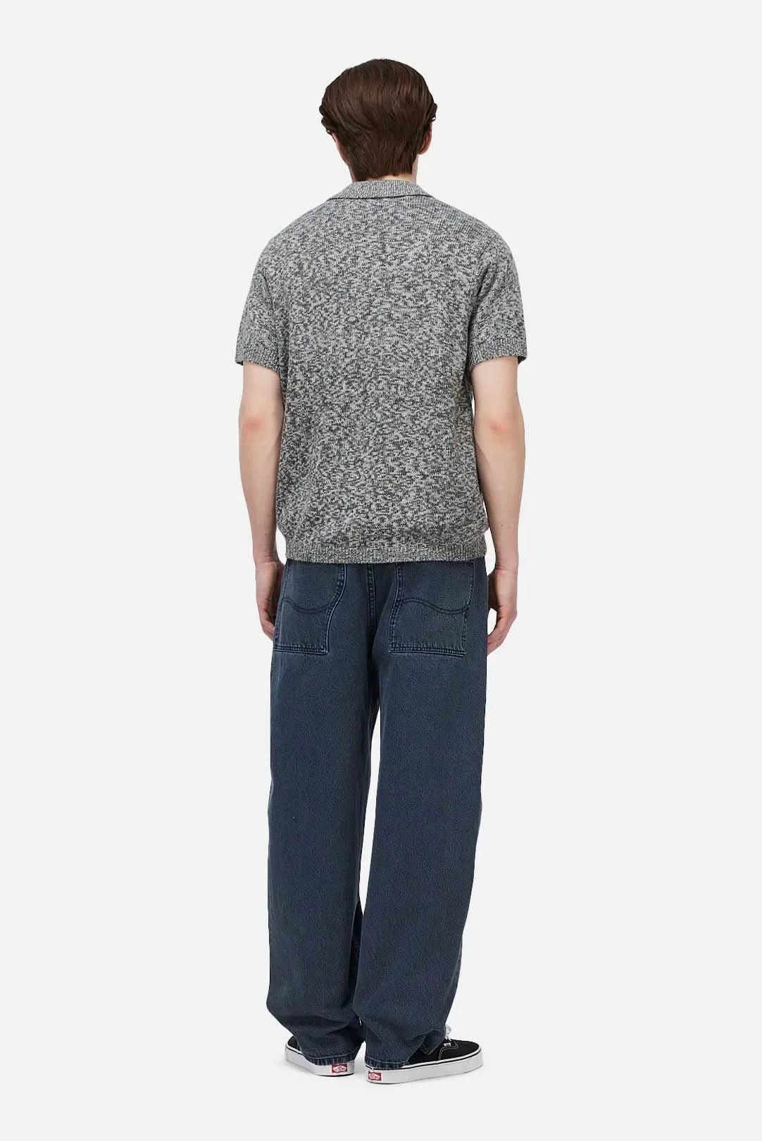 Dime MTL Knitted Polo - Grey - Gallery Streetwear