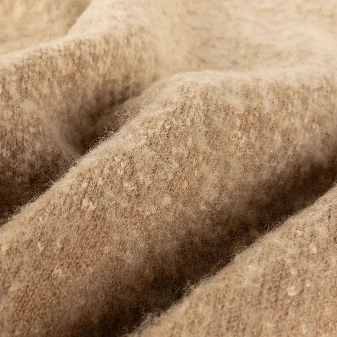 Dime MTL Mohair Double Zip Knit Camel - Gallery Streetwear