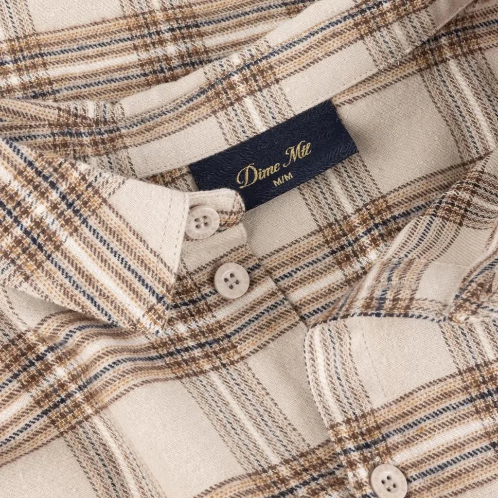 Dime MTL | Plaid Flannel Shirt - Gallery Streetwear