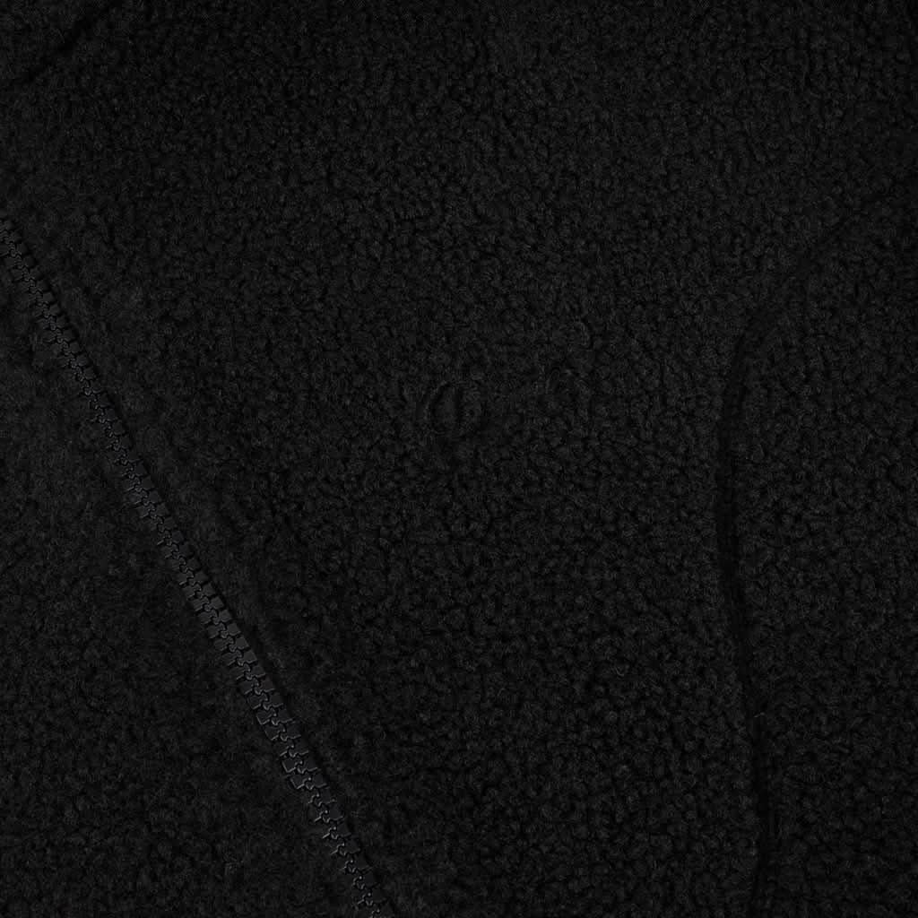 Dime MTL | Polar Fleece Sherpa Zip – Black - Gallery Streetwear