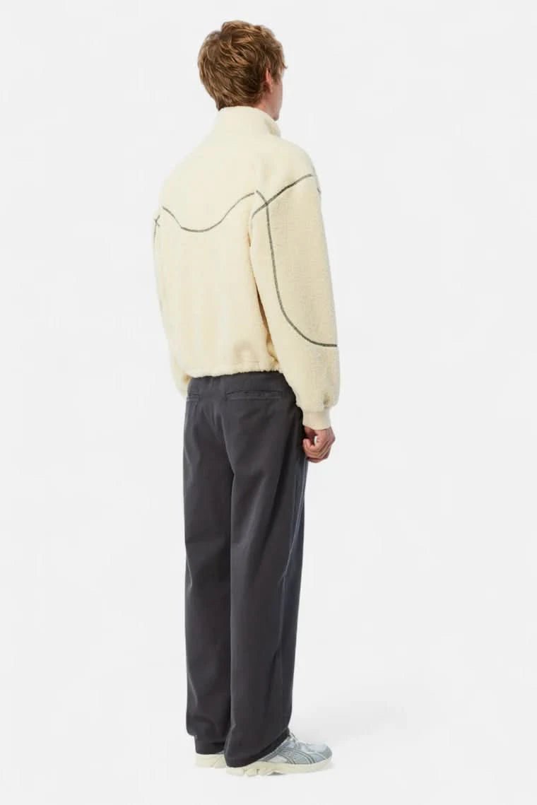 Dime MTL Polar Fleece Sherpa Zip – Cream - Gallery Streetwear