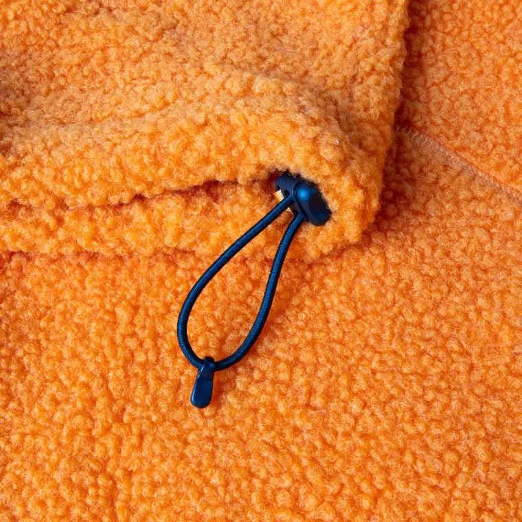 Dime MTL Polar Fleece Sherpa Zip – Orange - Gallery Streetwear