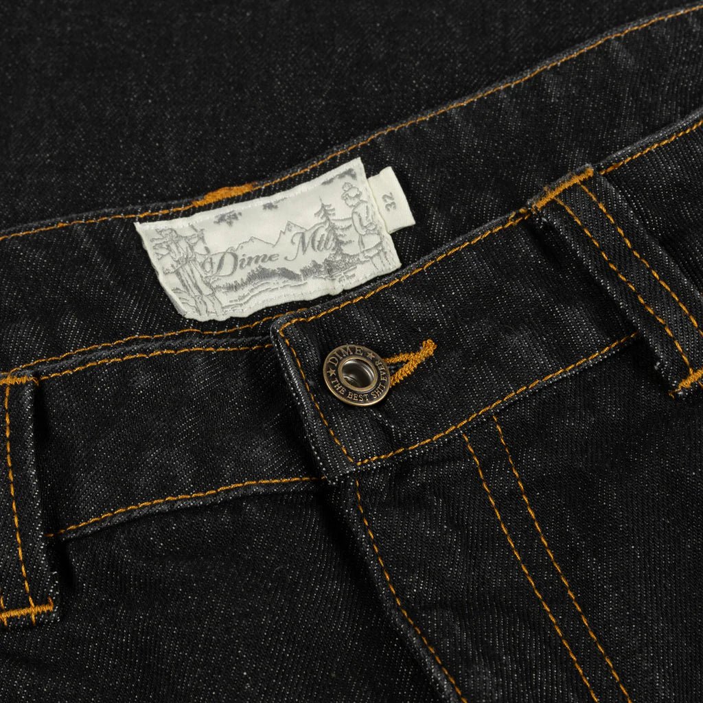 Dime MTL Relaxed Denim Pants – Black Washed Skate Jeans - Gallery Streetwear