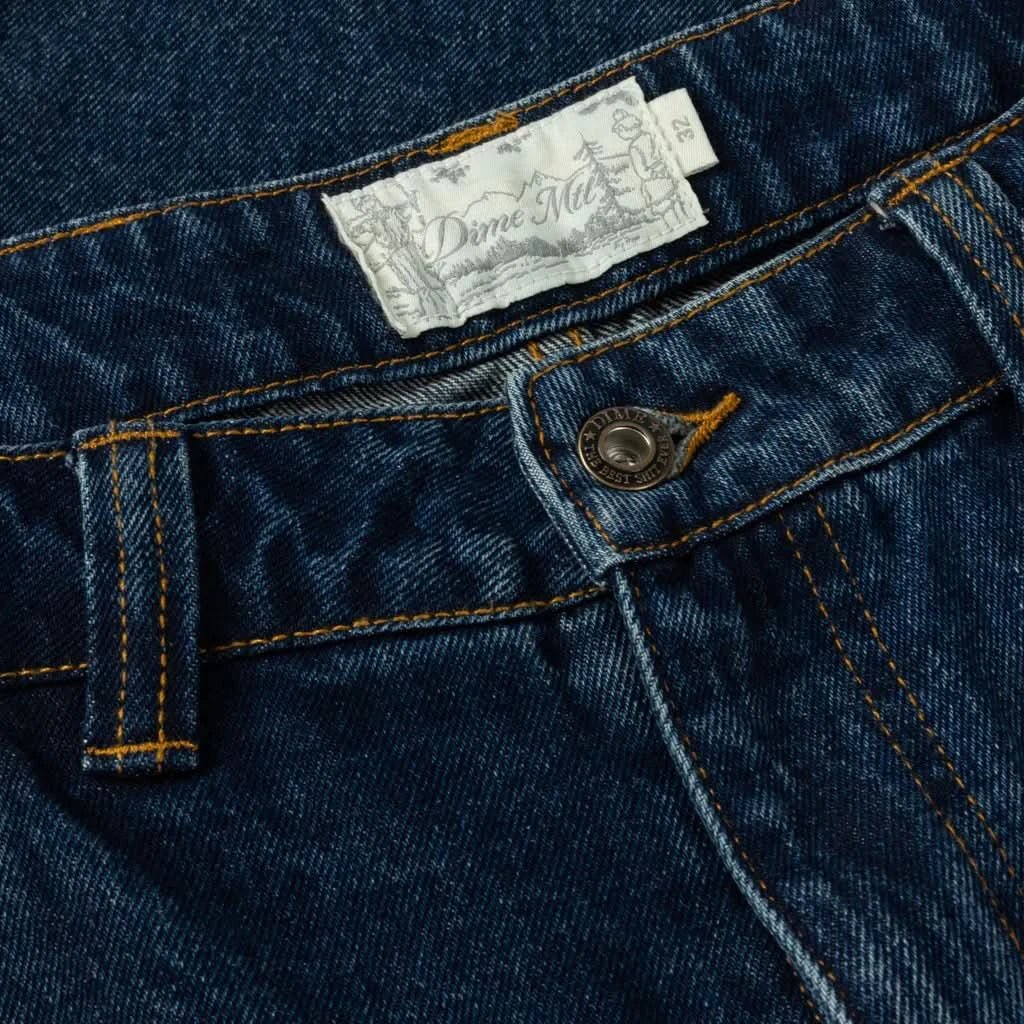 Dime MTL Relaxed Denim Pants – Faded Indigo - Gallery Streetwear