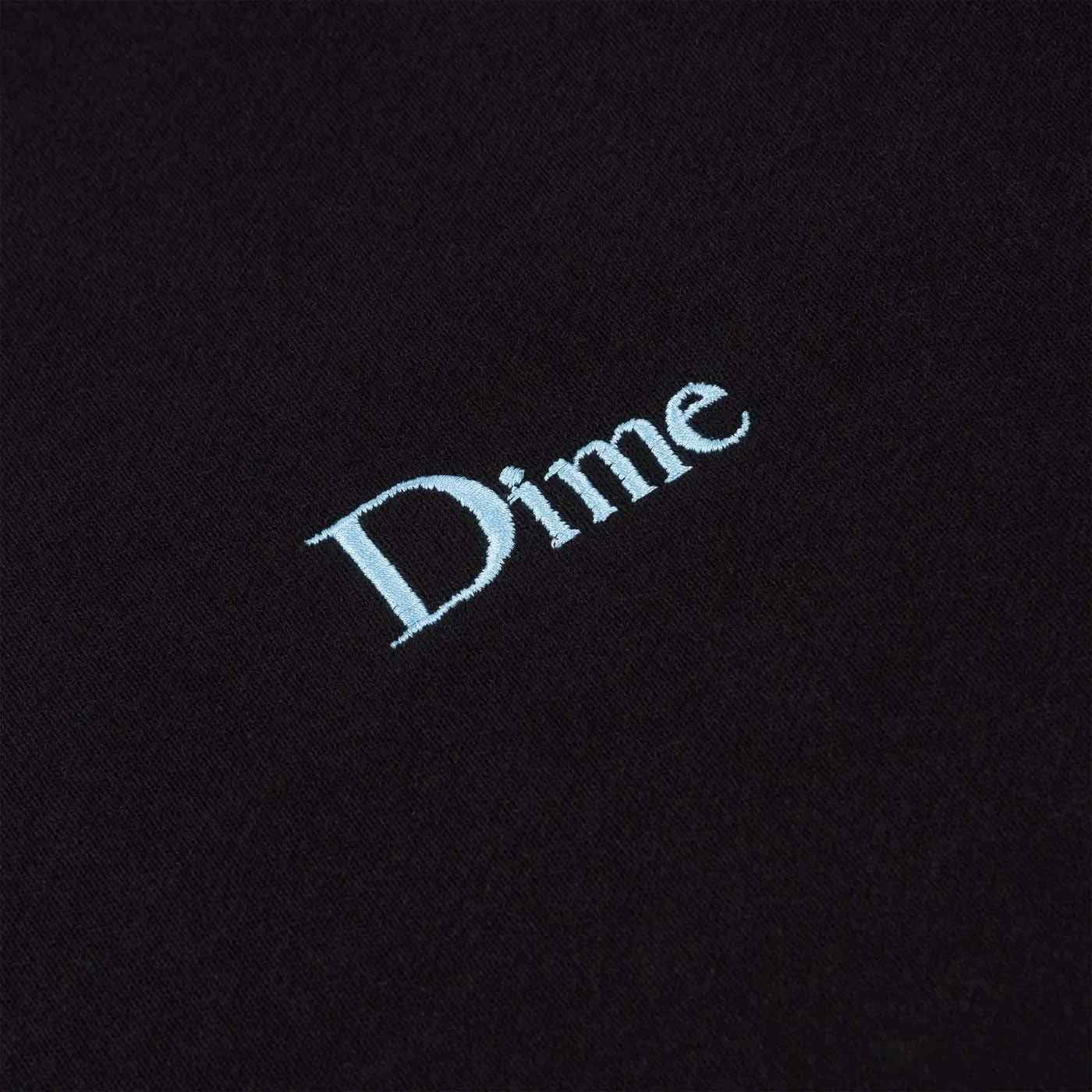 Dime MTL Small Logo Hoodie Black/Blue - Gallery Streetwear