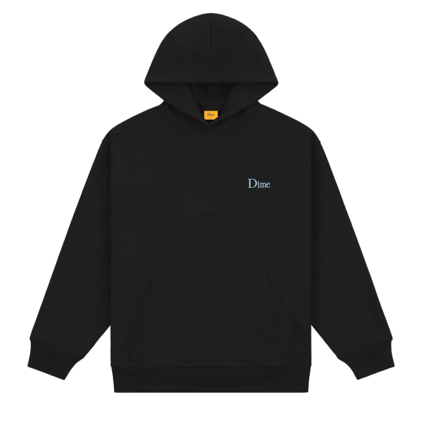 Dime MTL Small Logo Hoodie Black/Blue - Gallery Streetwear