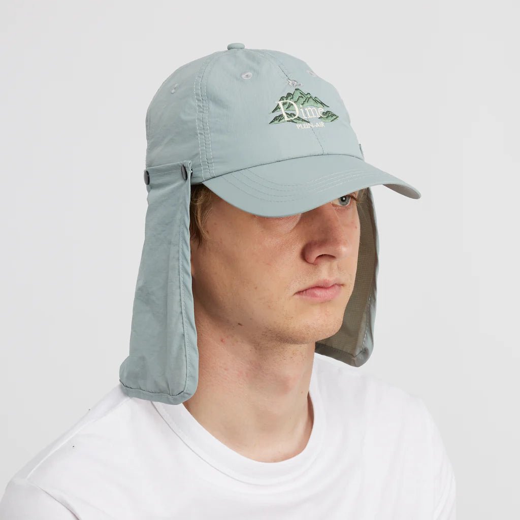 Dime MTL Sunblocker Cap – Ripstop Strapback Hat with Removable Flap - Gallery Streetwear