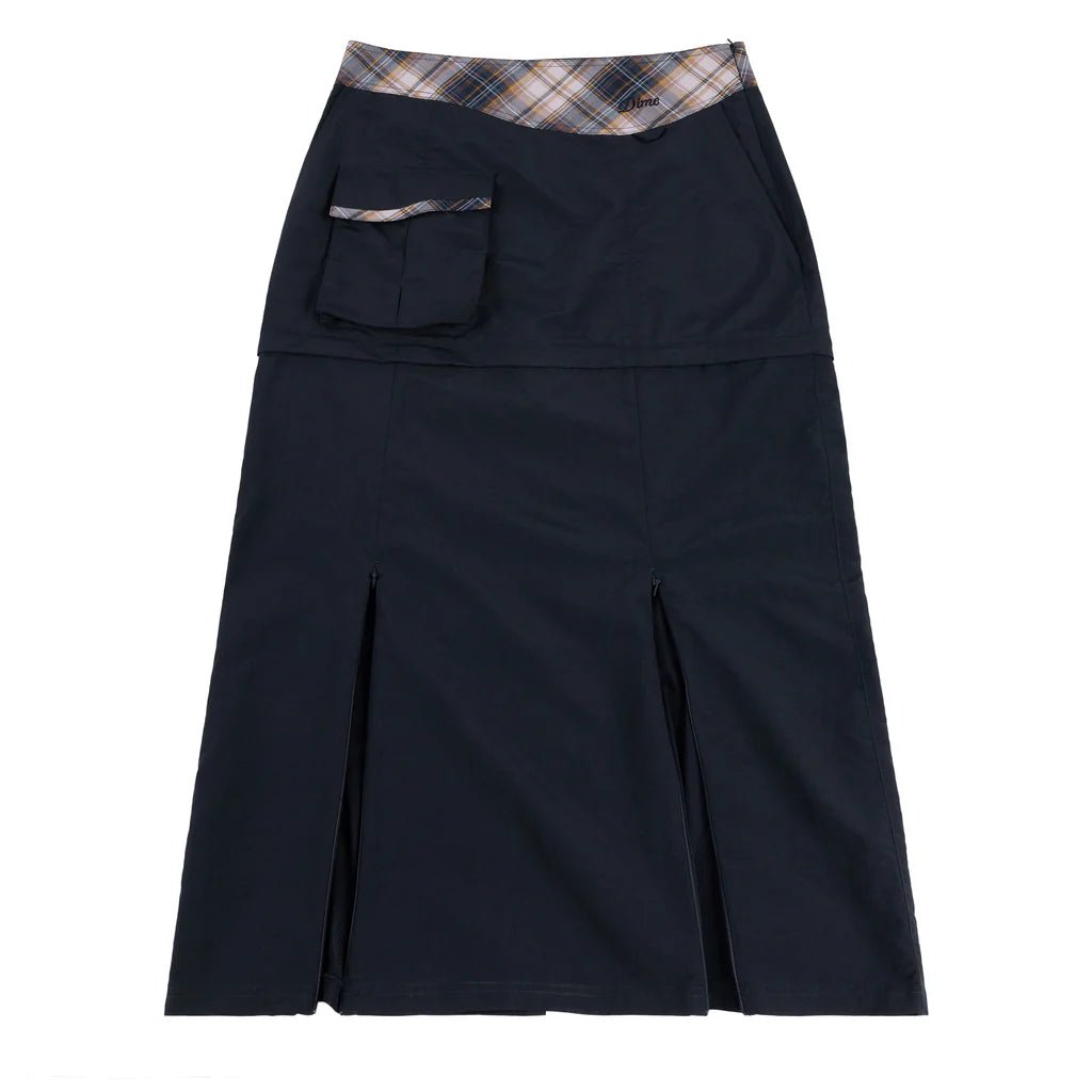 Dime MTL Tech Skirt – Black Convertible Utility Skirt - Gallery Streetwear