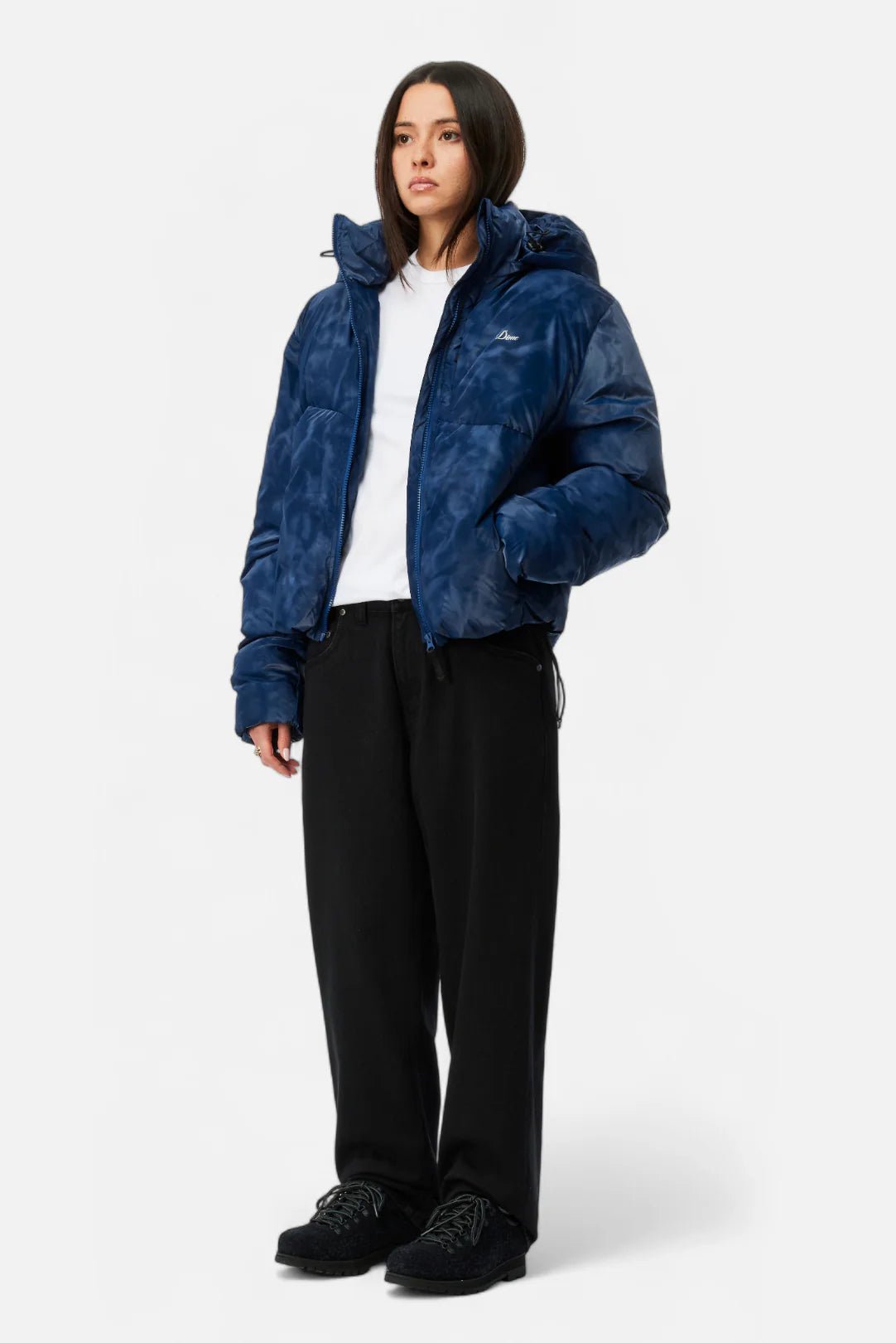 Dime MTL Wavy Puffer – Smoke Blue - Gallery Streetwear