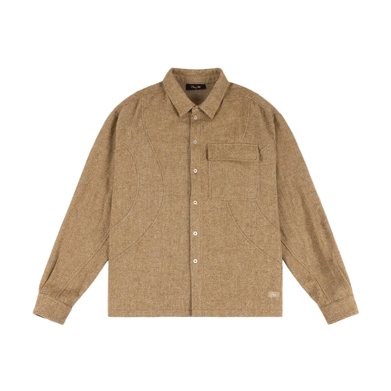 Dime MTL Wool Overshirt – Gold - Gallery Streetwear Kelowna, Canada's best Skate apparel store for bands like Dim MTL Clothing