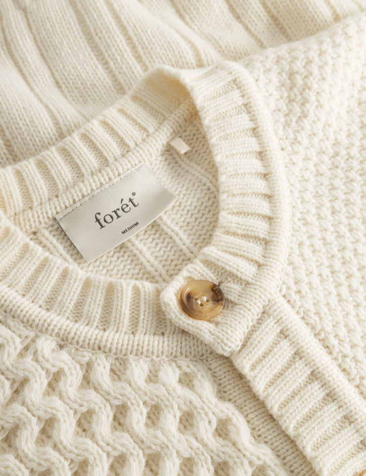 Foret | Hybrid cable Cardigan Cloud