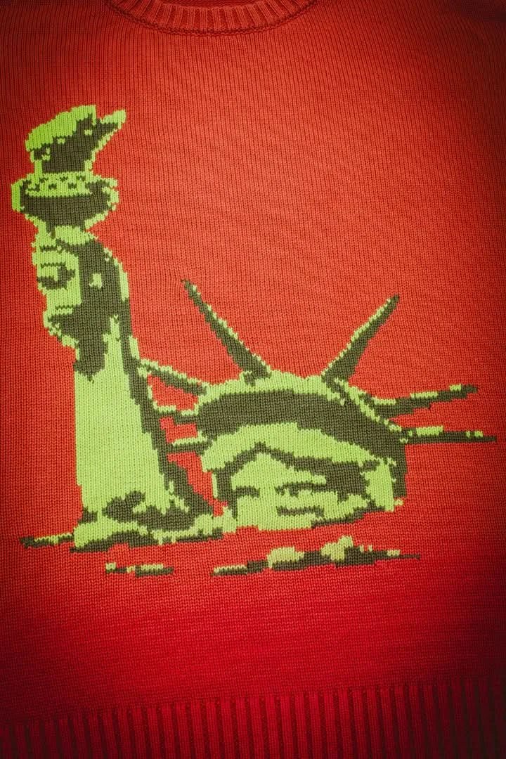 FA Liberty Sweater – Rust Orange - Gallery Streetwear