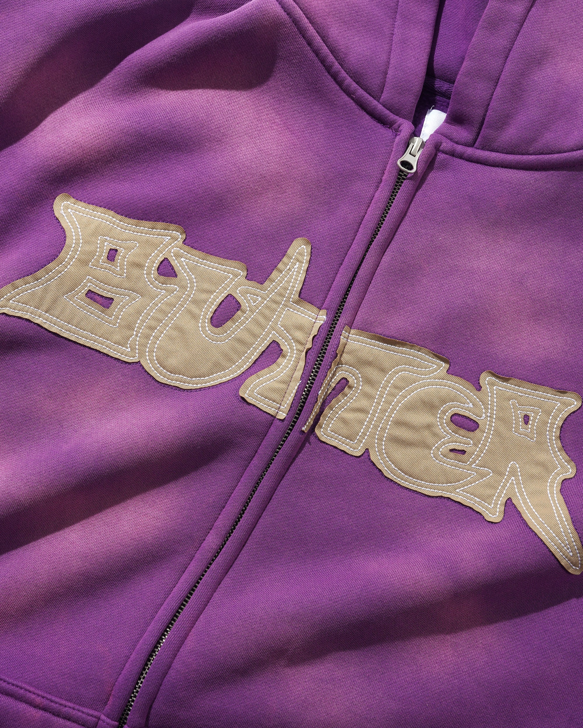 Butter Goods | Encounter Zip-Thru Hoodie logo detail