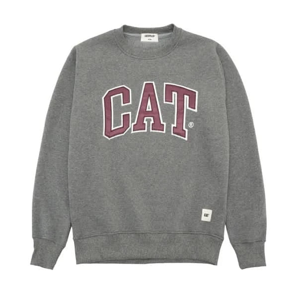 Cat WWR | Varsity Crewneck Grey