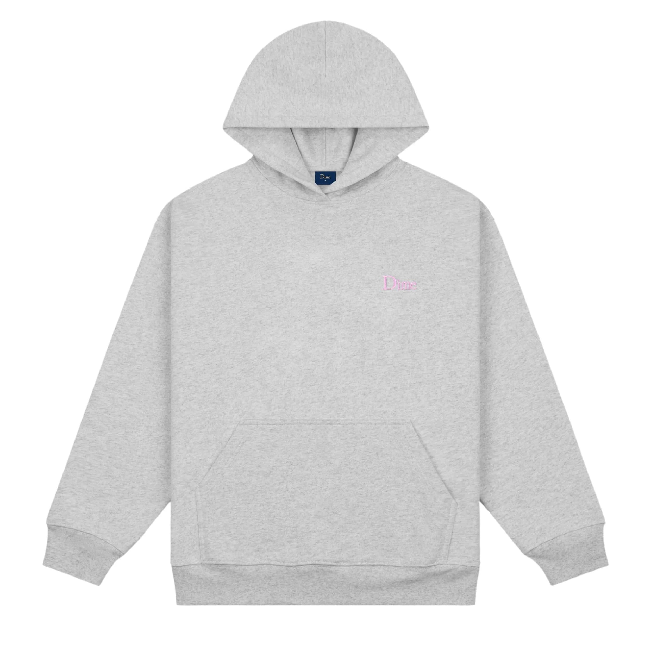 Dime MTL | Small Logo hoodie Grey