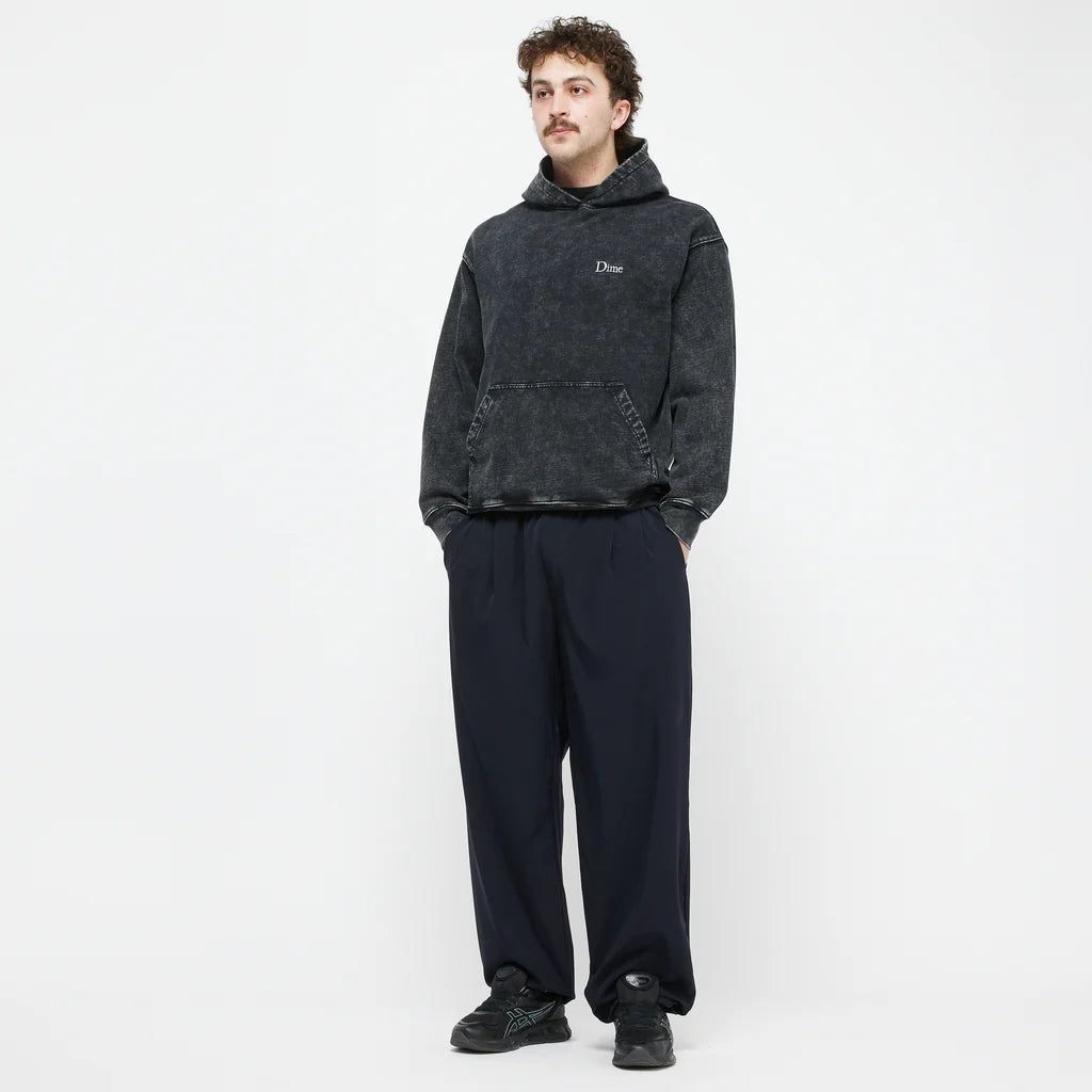 Dime MTL | French Terry Hoodie Faded Black - model