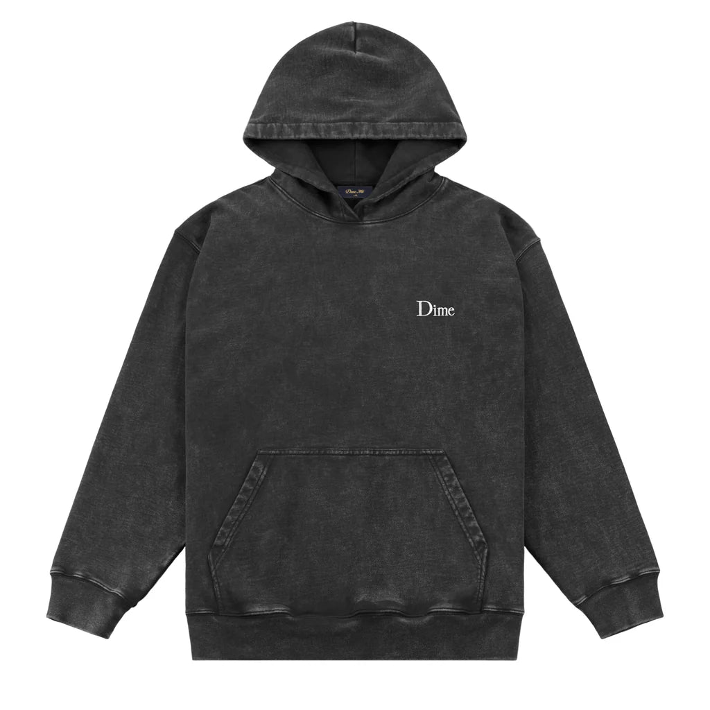Dime MTL | French Terry Hoodie Faded Black - front
