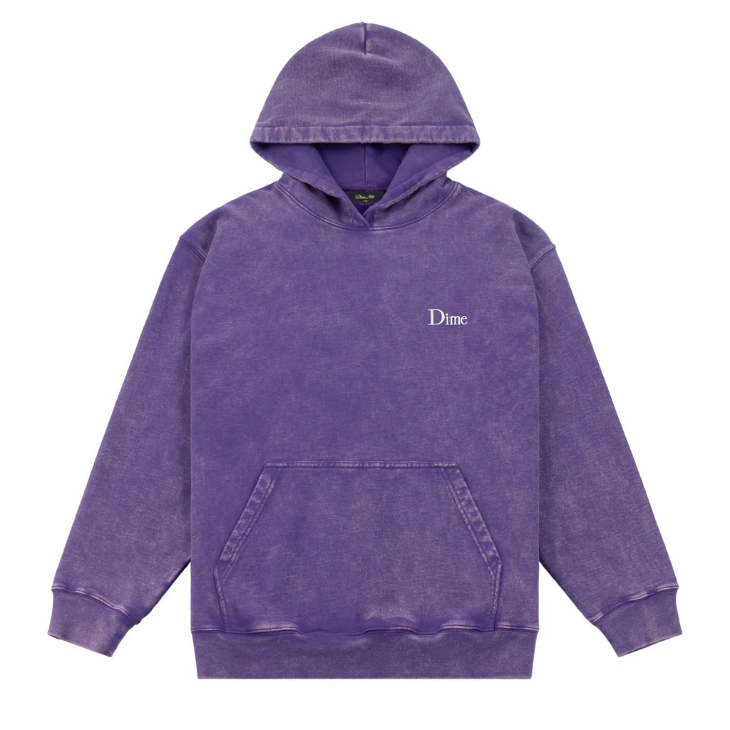 Dime MTL | French Terry Hoodie Faded Iris - front