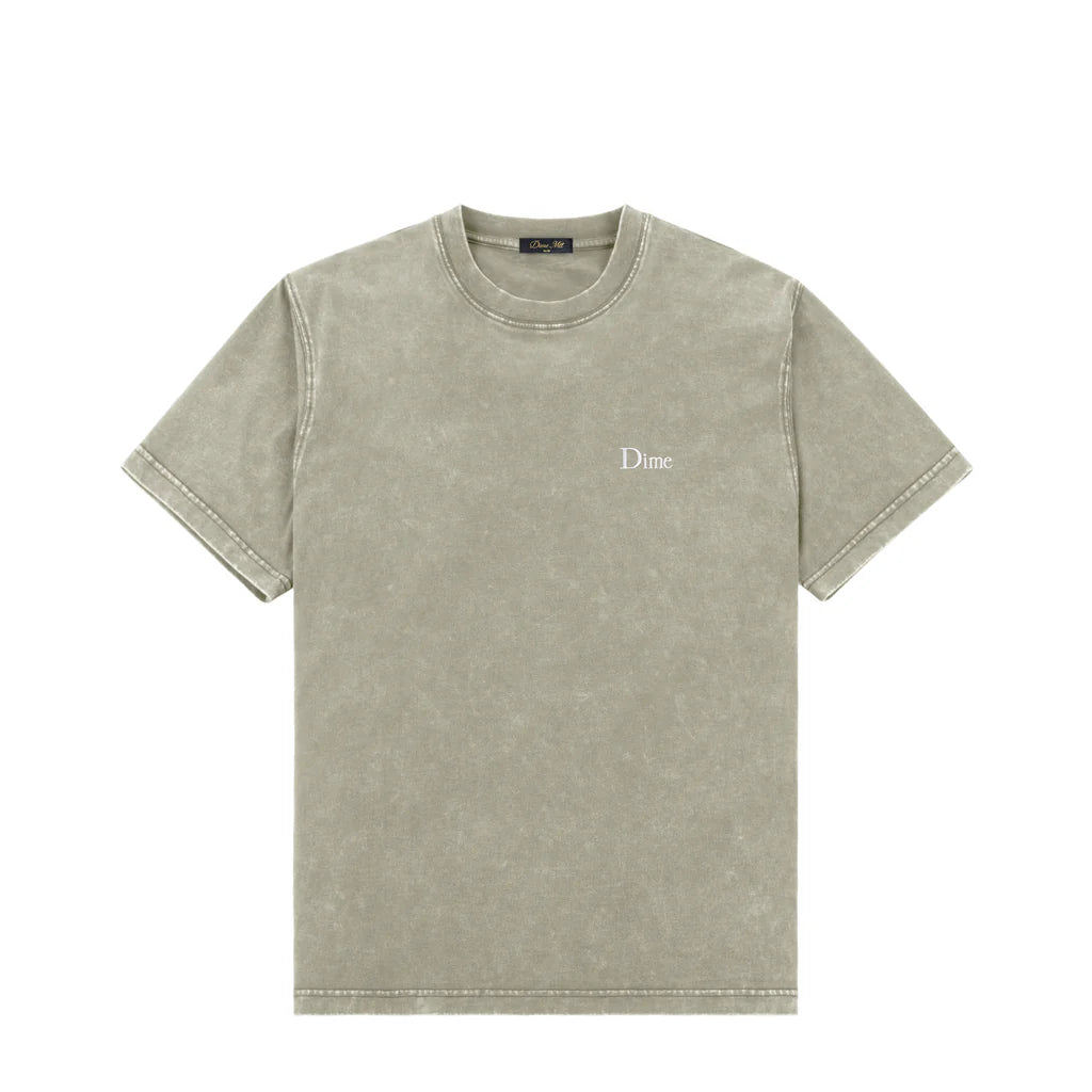 Dime MTL | Small Logo tee Faded Cement - front