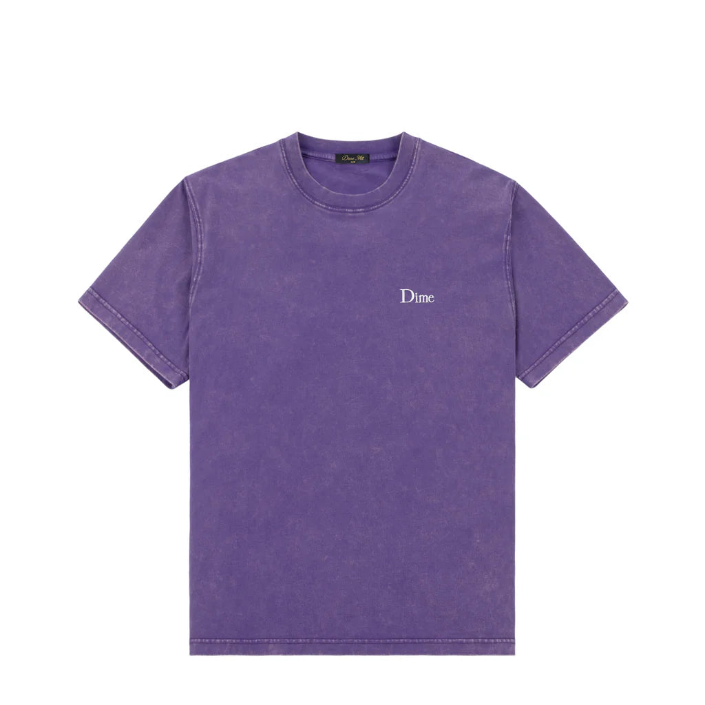 Dime MTL | Small Logo tee Faded Iris - front