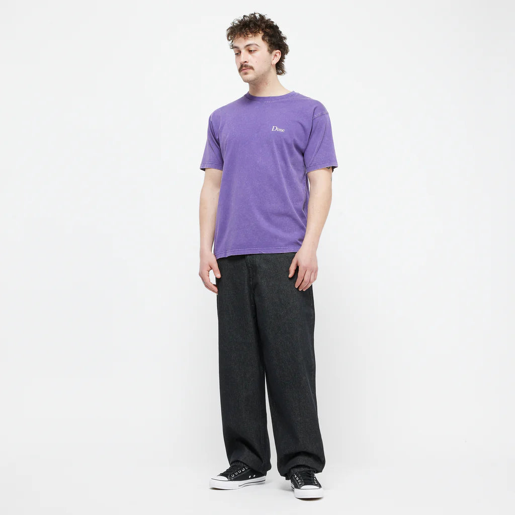 Dime MTL | Small Logo tee Faded Iris - model