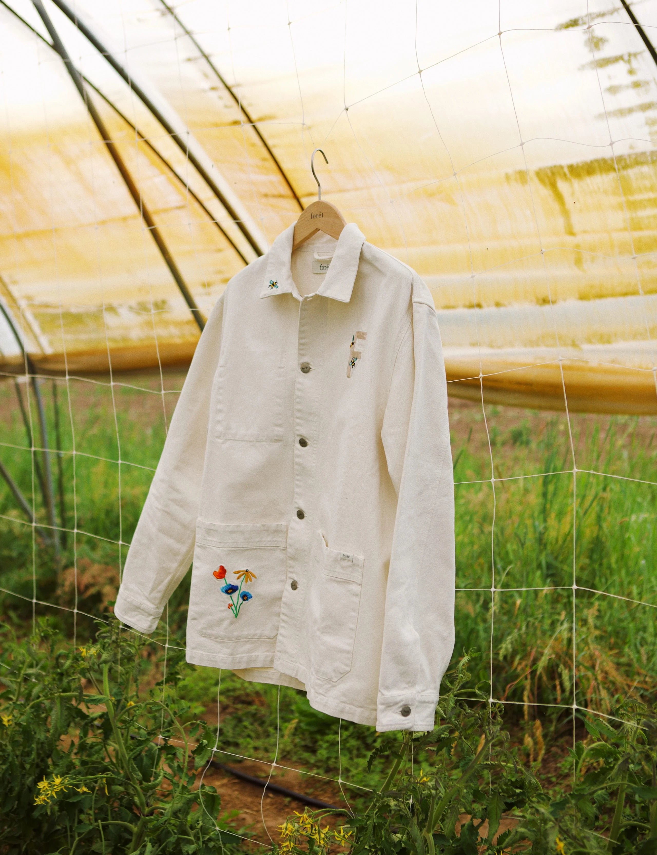 Foret | Rowan Embroidery Canvas Overshirt 1