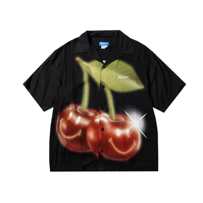 Market | Smiley Cherries SS Button Up Shirt