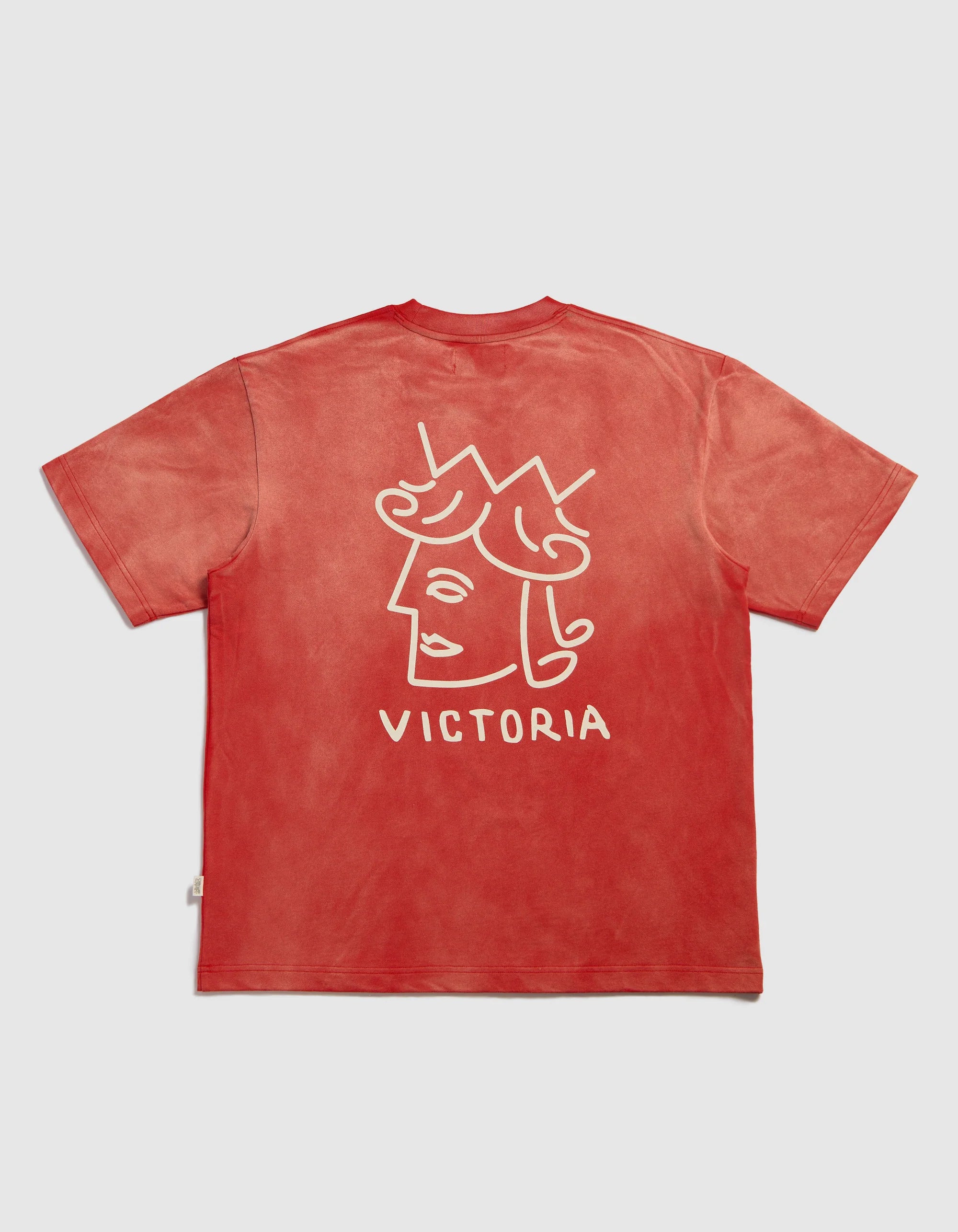 Victoria HK | Queenhead Logo Tee Faded Red 1