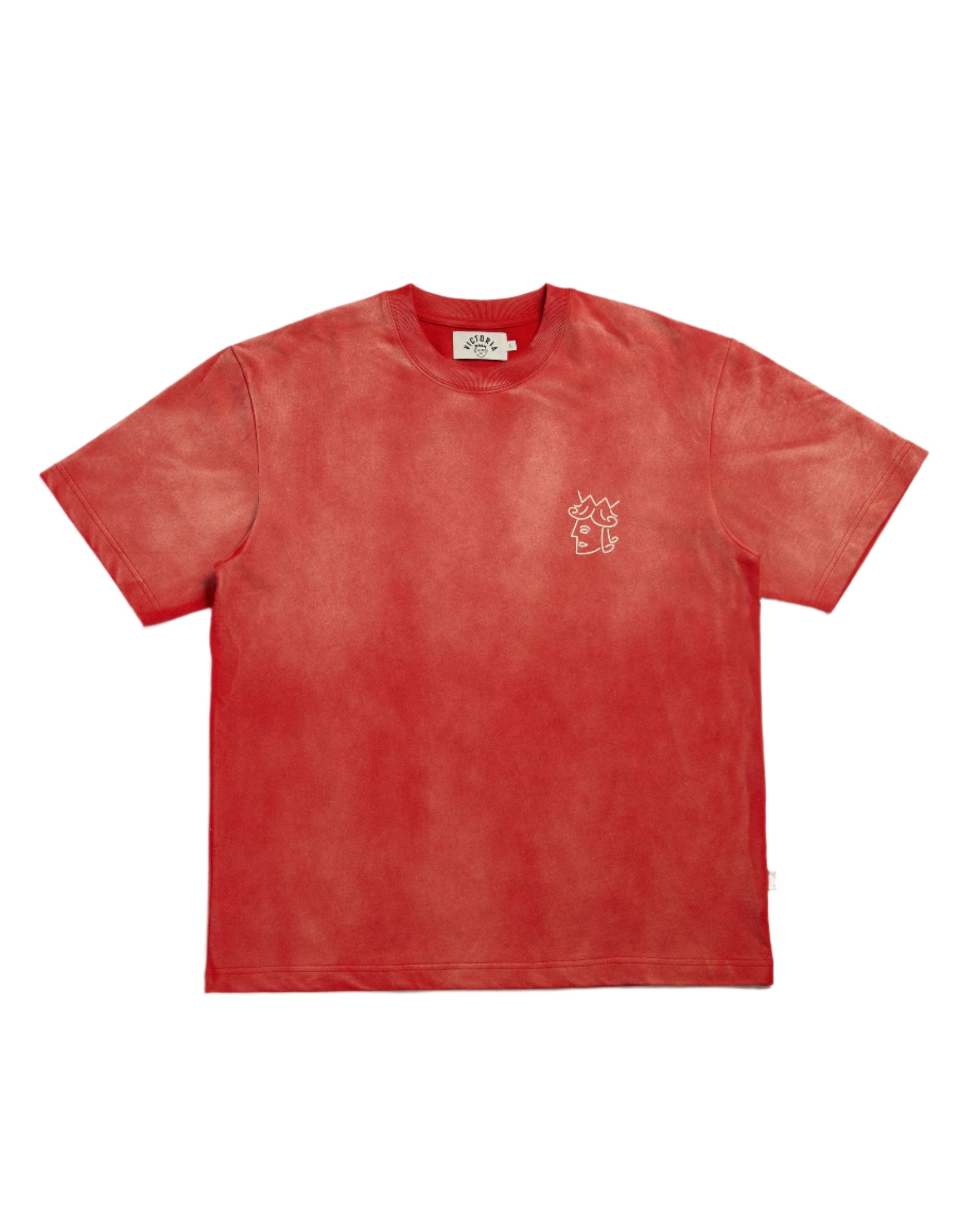 Victoria HK | Queenhead Logo Tee Faded Red 