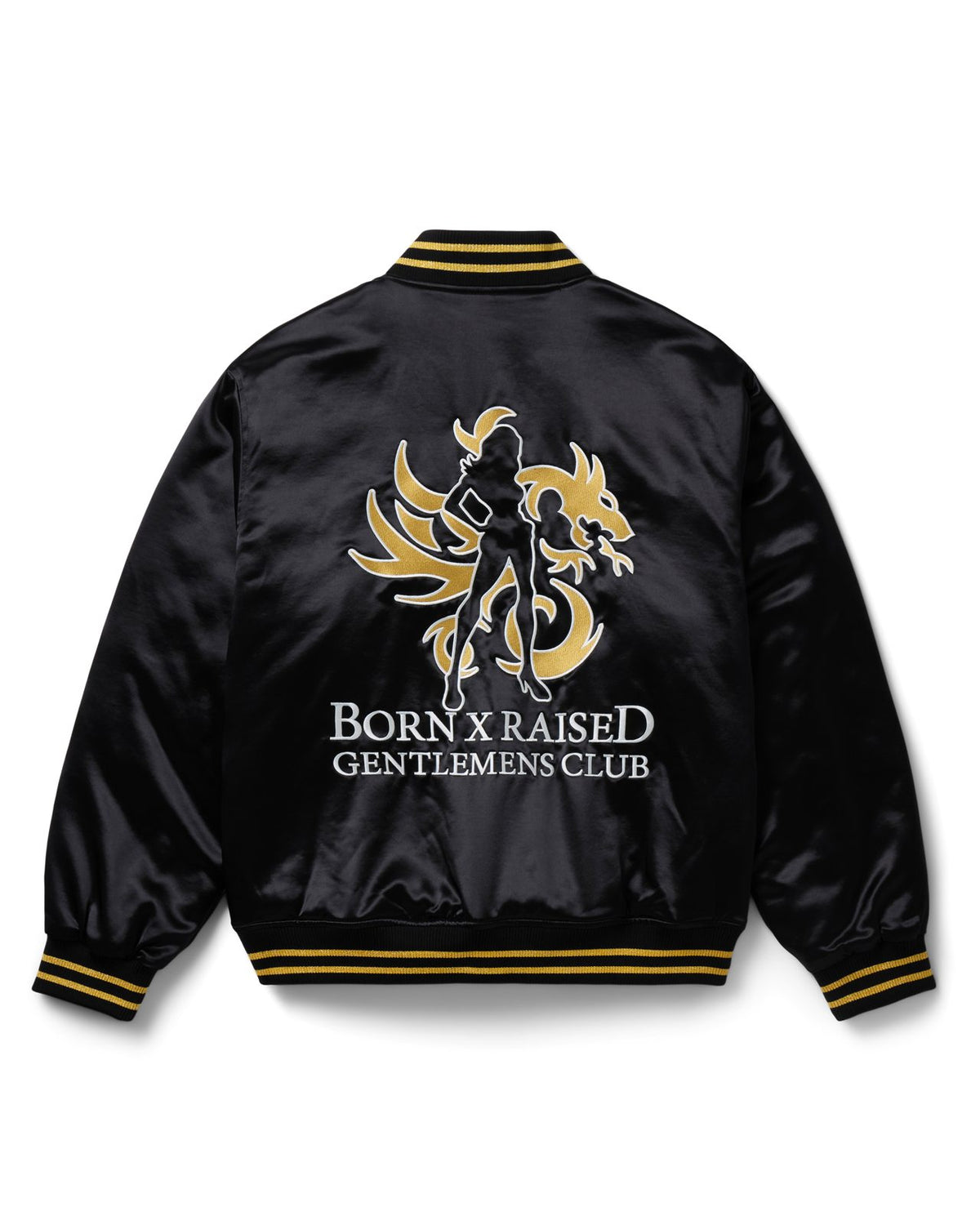 Born X Raised Gentlemens Club Souvenir Jacket – Black