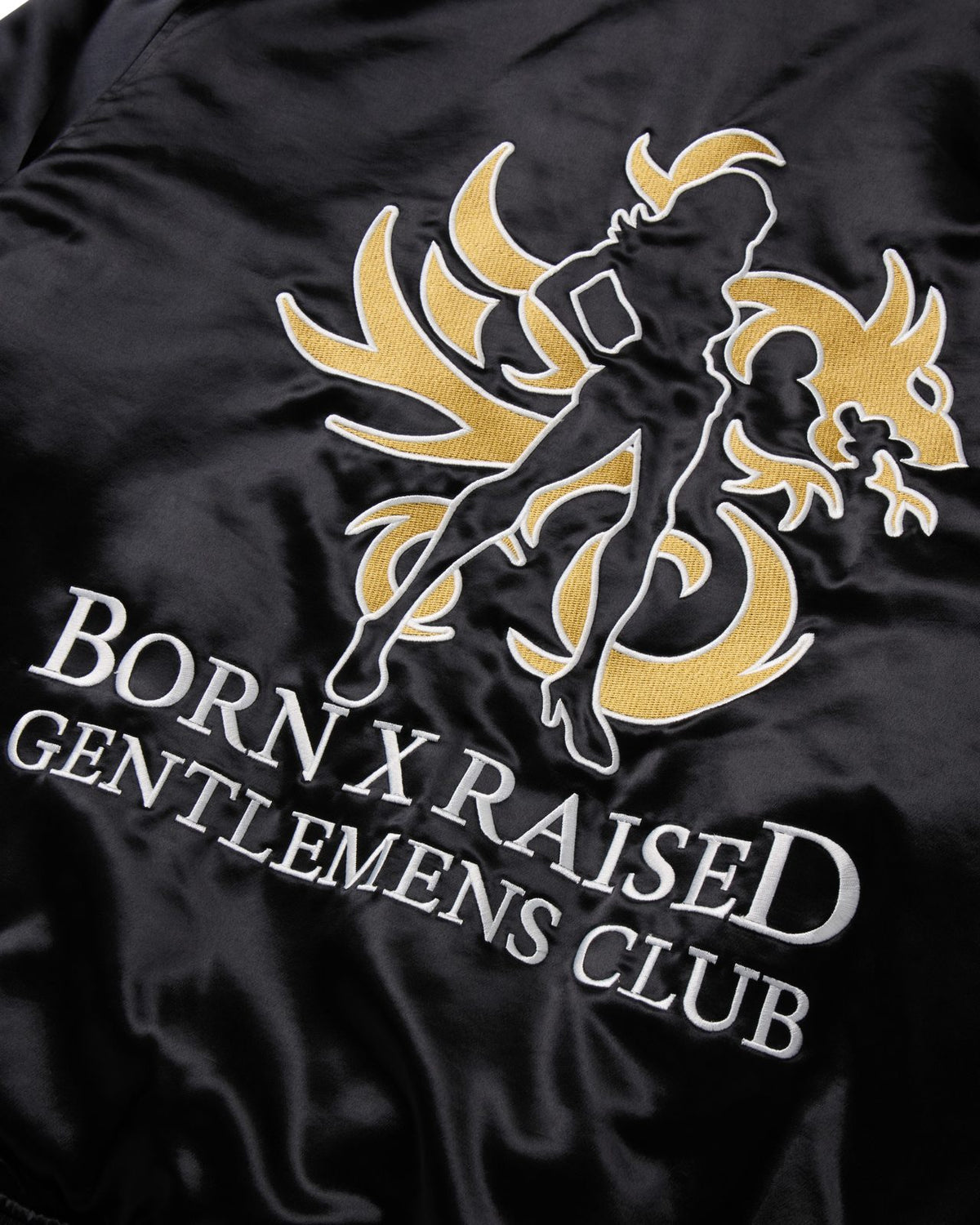 Born X Raised Gentlemens Club Souvenir Jacket – Black