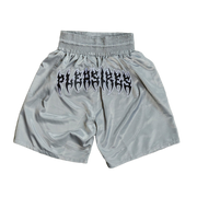 PLEASURES ANYWHERE MUAY THAI SHORTS-GREY - Gallery Streetwear