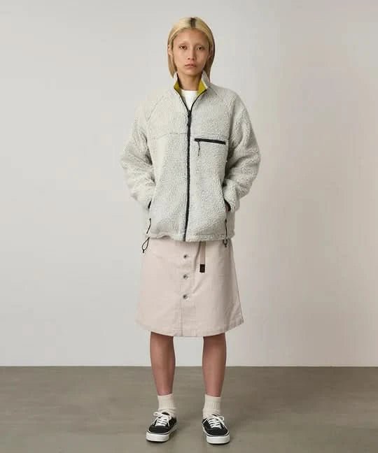 Gramicci Reversible Sherpa Jacket - Natural/Chartreuse - Gallery Streetwear
