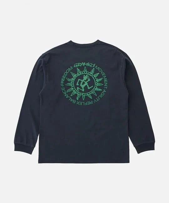 Gramicci Sun L/S Tee - Navy - Gallery Streetwear