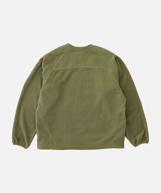 Gramicci Thermal Fleece Crew - Olive - Gallery Streetwear