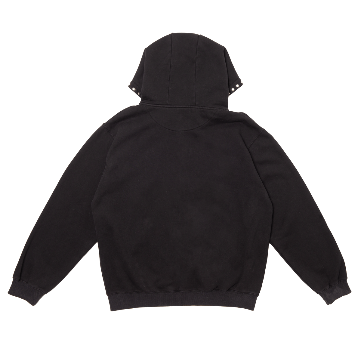 Hoddle Intarsia Script Zip - Up Hoodie – Black - Gallery Streetwear
