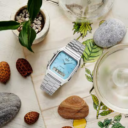 Casio AQ-230A-2A1MQY Silver/Blue Watch