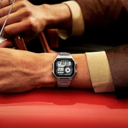 Casio AE-1200WHD-1AV Silver Digital Watch