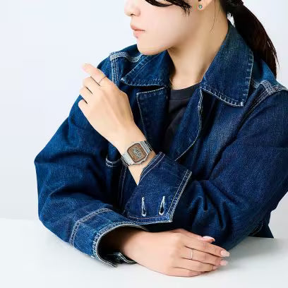 Casio Vintage Digital Watch A158WEA‑9 - Silver retro accessory now at Gallery Streetwear 