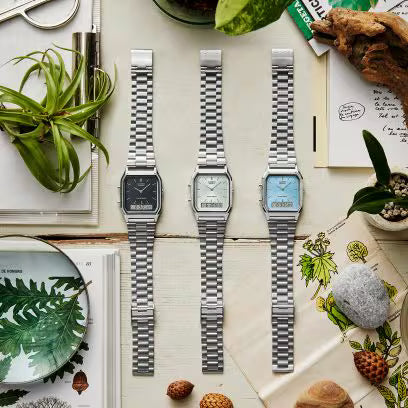 Casio AQ-230A-2A1MQY Silver/Blue Watch