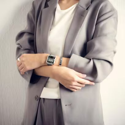 Casio A100WE-1A Watch Silver — View 4 | Gallery Streetwear Kelowna