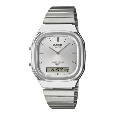 Casio AQ-240E-7A – Silver Sunburst Ana-Digi